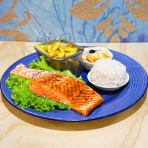 Salmón en salsa de maracuyá