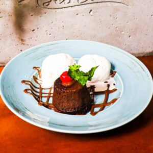 Volcán de chocolate