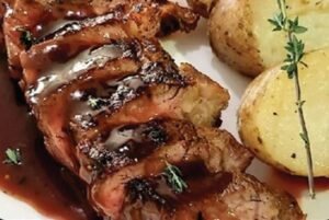 Lomo de res salsa de vino 200 grs